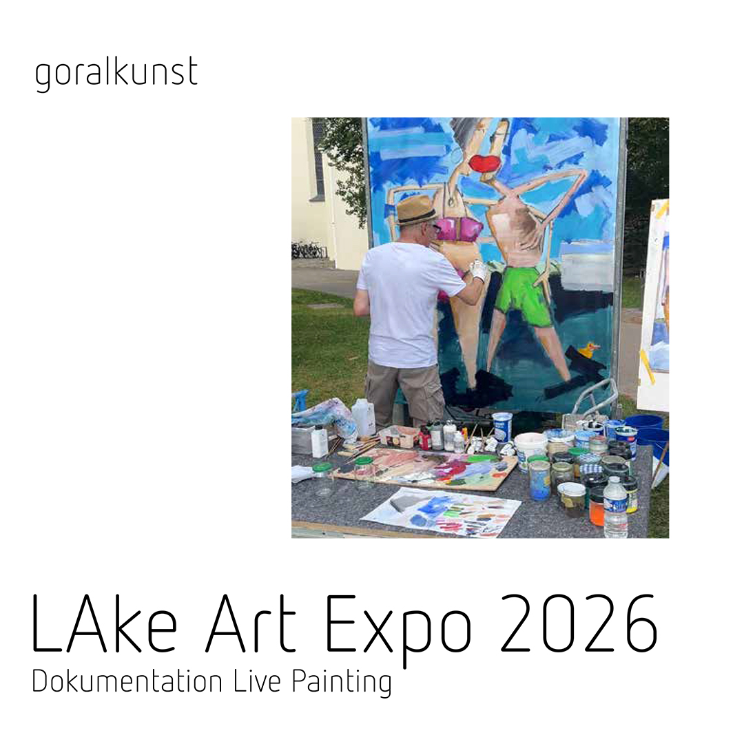 Das Titelblatt zur Dokumentation Andi Goral malt live auf der LAke Art Expo 2026