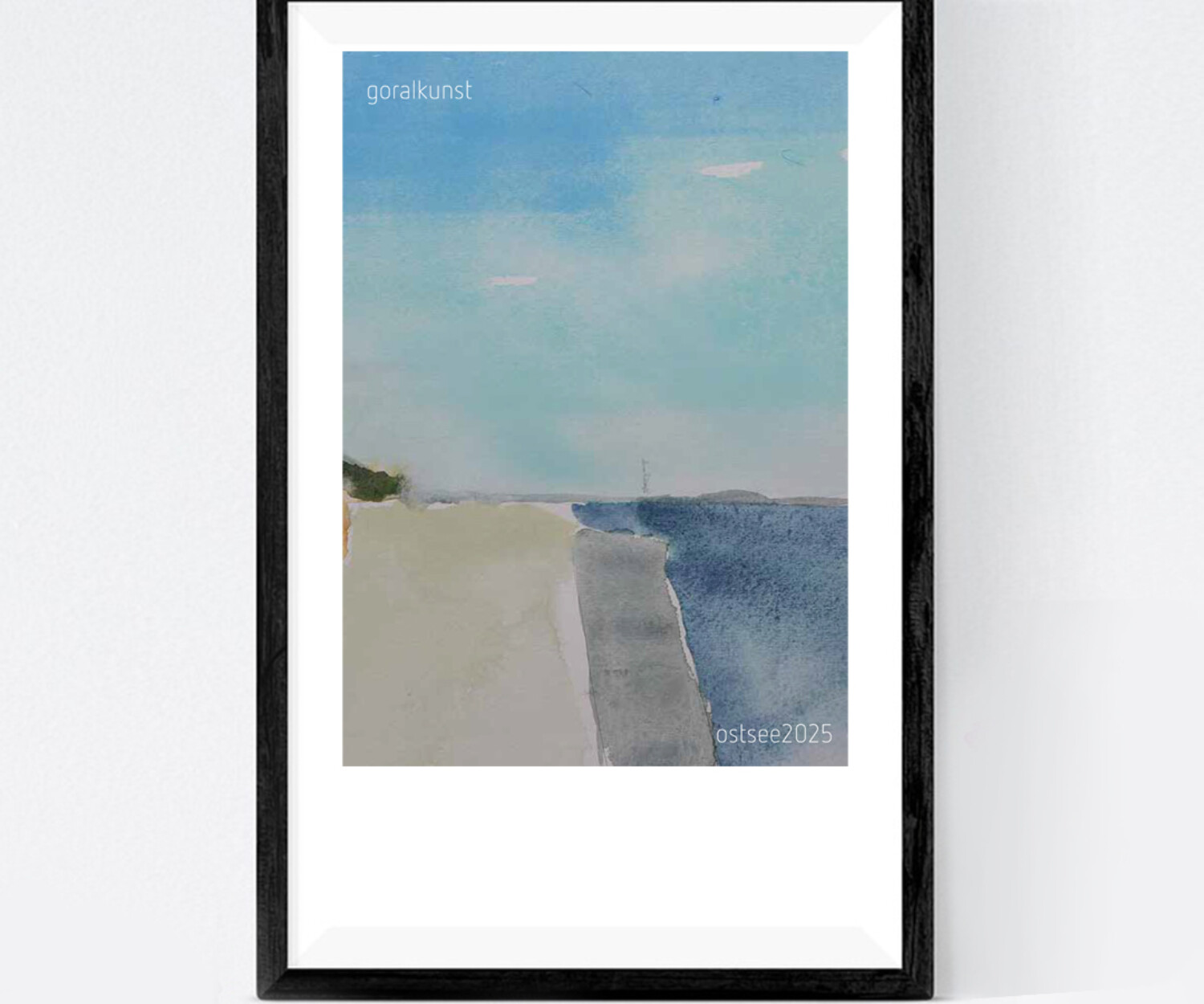 Der Katalog mit Aquarellen von Andi Goral von der Ostsee 2025