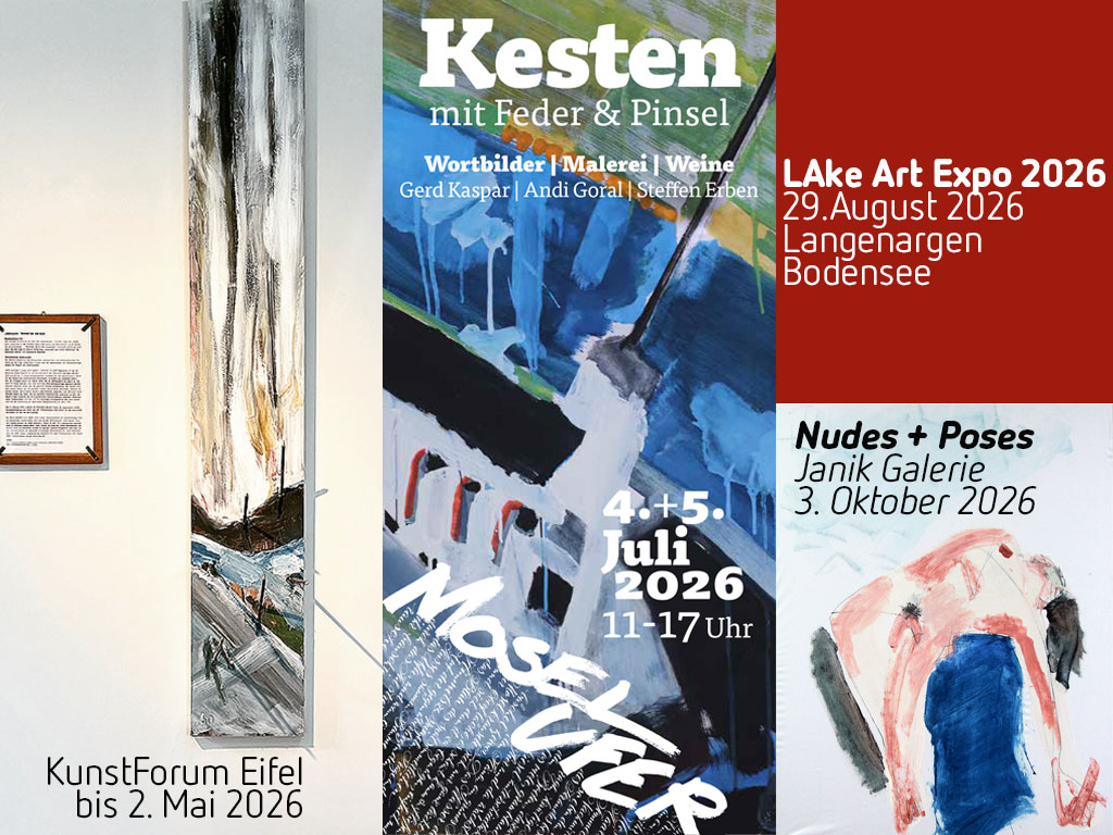 Save the Date Ausstellungstermine Andi Goral 2026